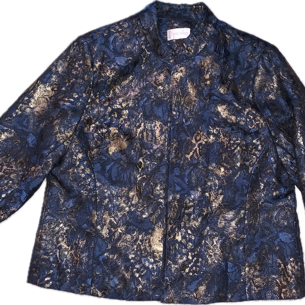 Erin London Blue and Gold Women's Jacket
